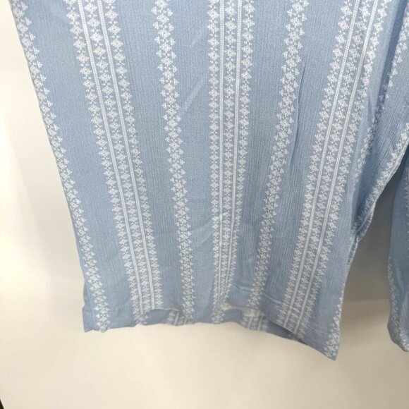 Torrid Women's Light Blue & White Striped Lightweight Flowy Dress Pants woman’s - Picture 4 of 10